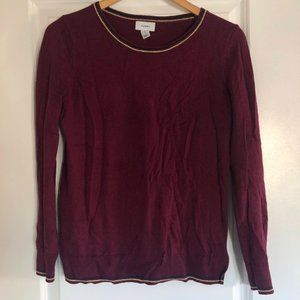 Comfy Scoop Neck Burgundy Sweater - Old Navy size small